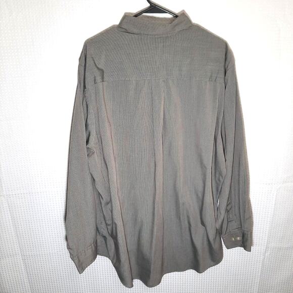 GH Bass 17.5/35 Gray Button Down Shirt Modal Rayon Blend Long Sleeve Soft Casual - Picture 5 of 5